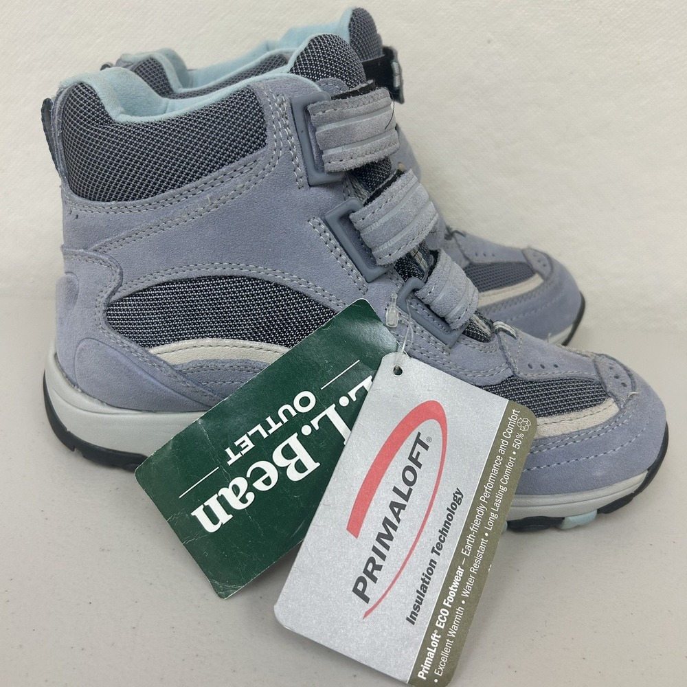 LL Bean Snow Sneakers PrimaLoft Tek 2.5 Waterproof Boots BAYBERRY Women's Sz 7.5